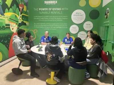 Students participating in JA Finance Park